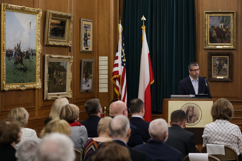 The opening of the"Trails of Hope. the Odyssey of Freedom" Exhibition in New Yprk, 8 November 2023; Photo: Mikołaj Bujak IPN