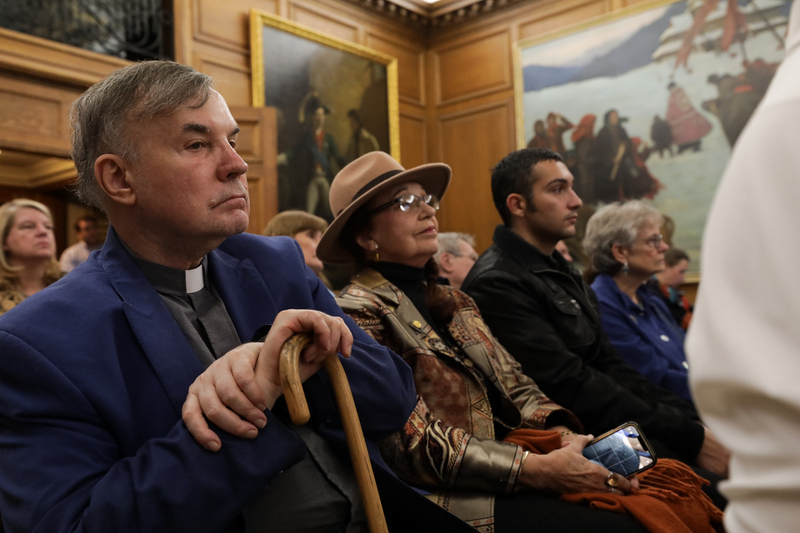 The opening of the"Trails of Hope. the Odyssey of Freedom" Exhibition in New Yprk, 8 November 2023; Photo: Mikołaj Bujak IPN