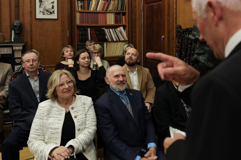 The ceremony of presenting the Cross of freedom and Solidarity Awards, New York 8 november 2023; Photo: Mikołaj Bujak IPN