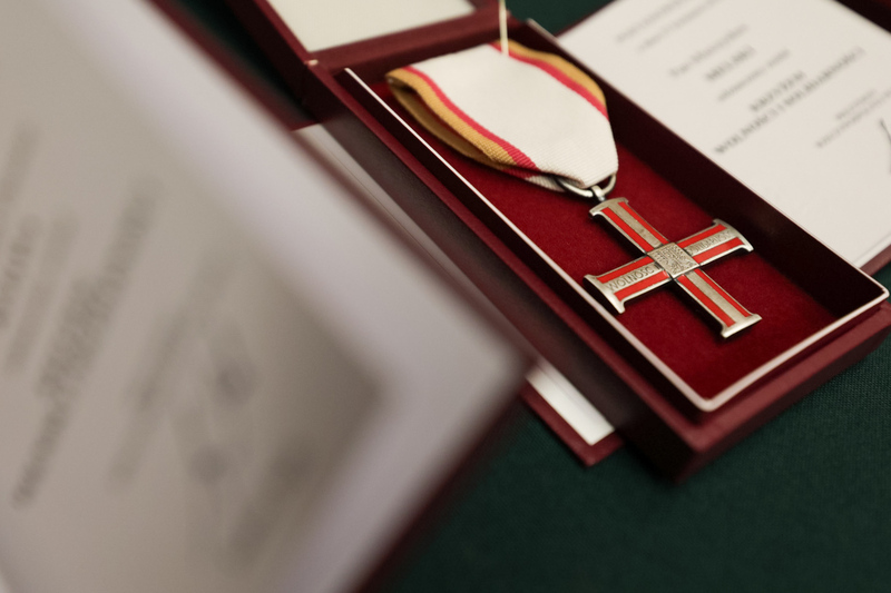 The ceremony of presenting the Cross of freedom and Solidarity Awards, New York 8 november 2023; Photo: Mikołaj Bujak IPN