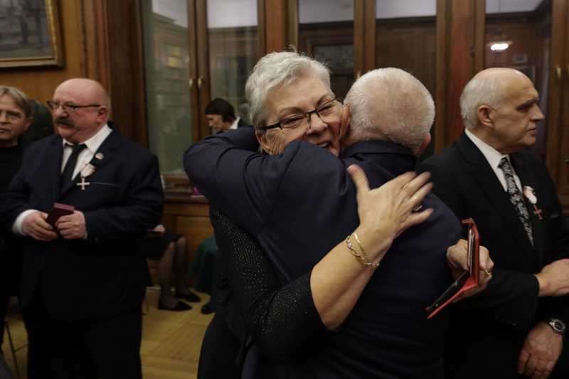 The ceremony of presenting the Cross of freedom and Solidarity Awards, New York 8 november 2023; Photo: Mikołaj Bujak IPN