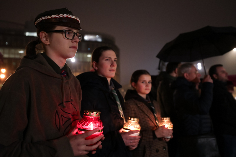 Light the "Light of Freedom", Photo: Mokołaj Bujak IPN