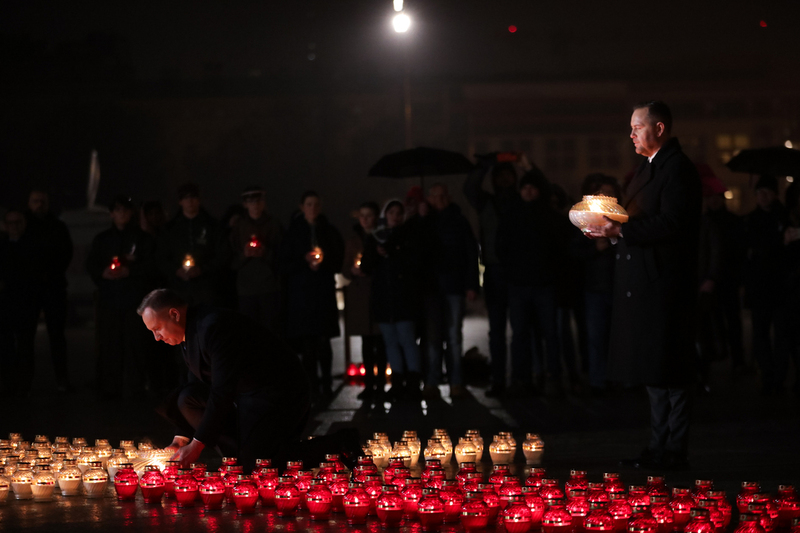 Light the "Light of Freedom", Photo: Mokołaj Bujak IPN