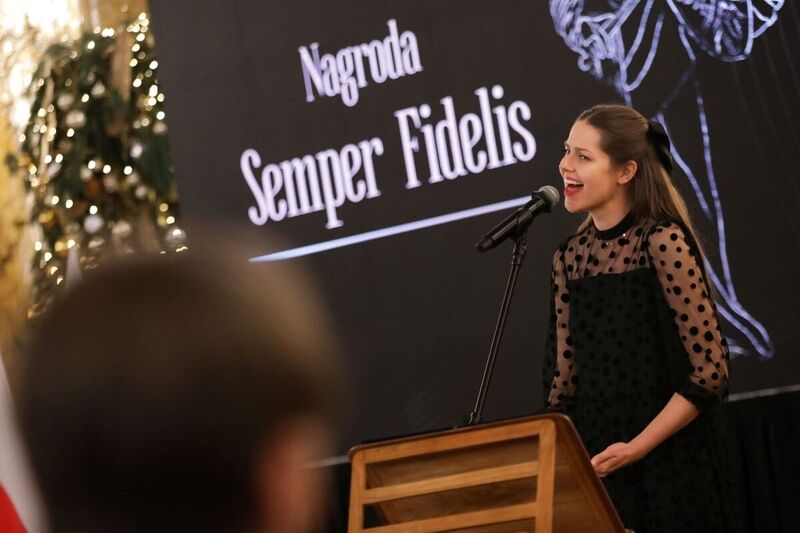 The ceremony of awarding the "Semper Fidelis" Prize, 15 December 2023, Warsaw; photo: M. Bujak (IPN) The ceremony of awarding the "Semper Fidelis" Prize, 15 December 2023, Warsaw; photo: M. Bujak (IPN)