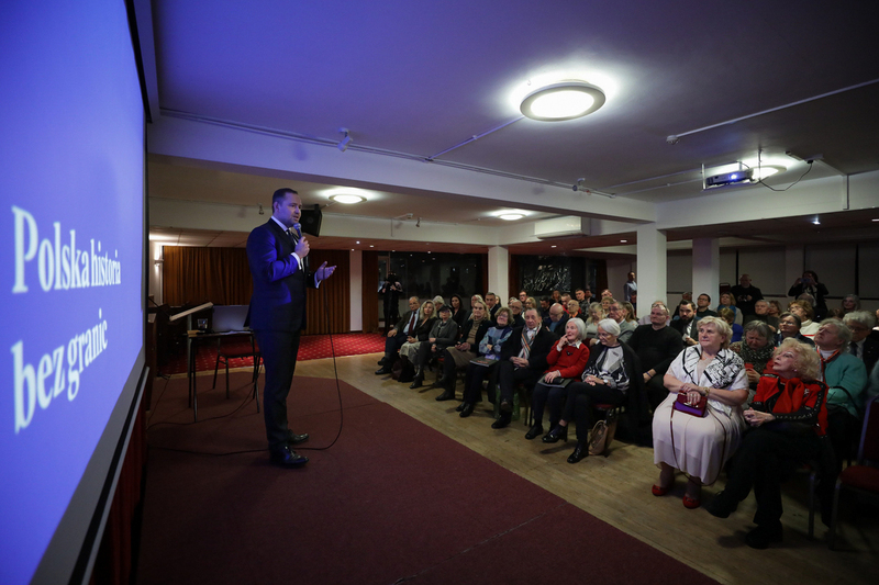 The IPN "Trails of Hope. The Odyssey of Freedom" exhibition presented in London -- 9 February 2024; photo: M. Bujak (IPN) The IPN "Trails of Hope. The Odyssey of Freedom" exhibition presented in London -- 9 February 2024; photo: M. Bujak (IPN)