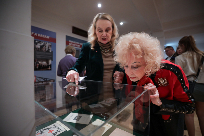 The IPN "Trails of Hope. The Odyssey of Freedom" exhibition presented in London -- 9 February 2024; photo: M. Bujak (IPN) The IPN "Trails of Hope. The Odyssey of Freedom" exhibition presented in London -- 9 February 2024; photo: M. Bujak (IPN)