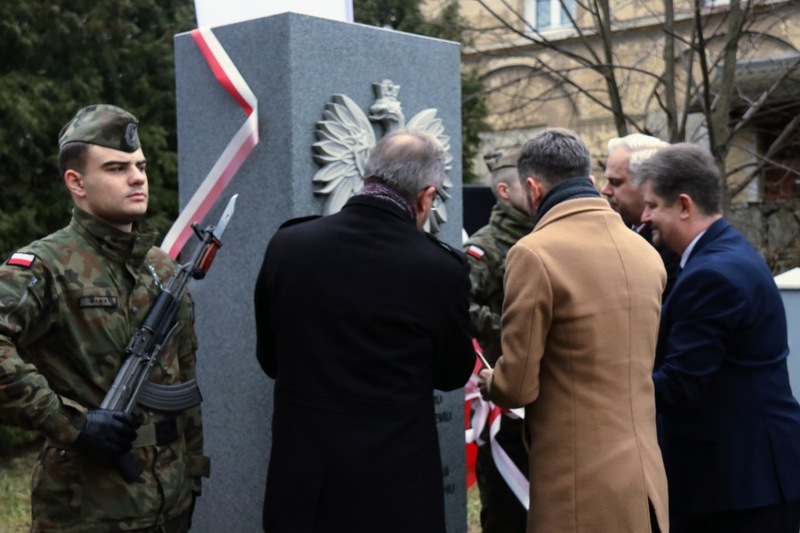 The ceremony of unveiling of the monument commemorating the victims of German Nazism and Soviet communism – Malbork, Poland, 22 February 2024; photo: IPN The ceremony of unveiling of the monument commemorating the victims of German Nazism and Soviet communism – Malbork, Poland, 22 February 2024; photo: IPN