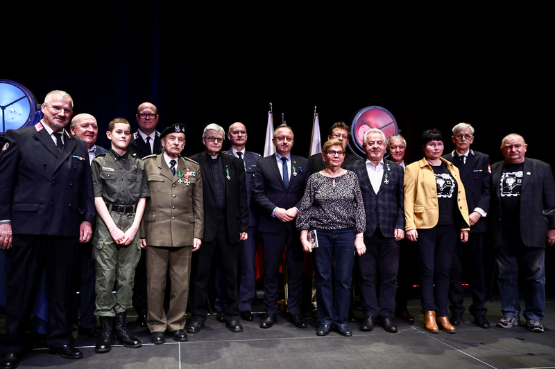 The ceremony of awarding the "Memorial Cross of the Unyielding Cursed Soldiers 1944-1963" – Ostrołęka, Poland, 2 March 2024; photo: S. Kasper (IPN)
