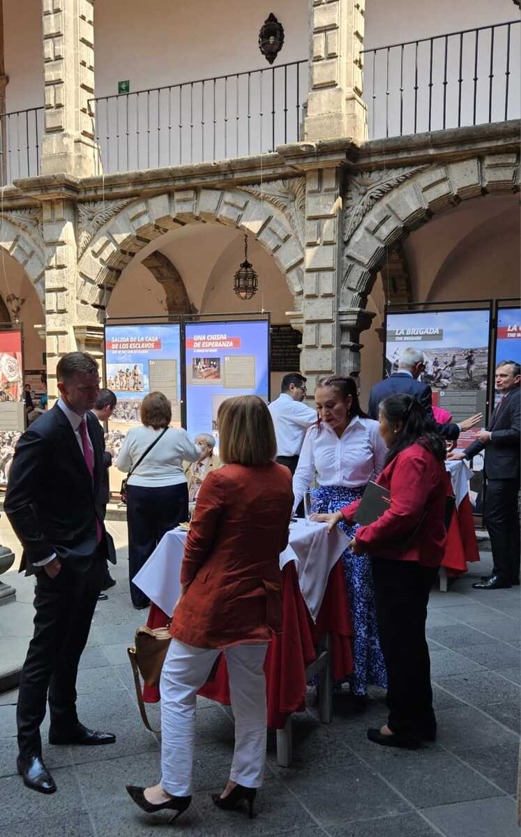 Opening of the “Trails of Hope. The Odyssey of Freedom” exhibition in Mexico – 5 March 2024; photo: Instituto Matías Romero