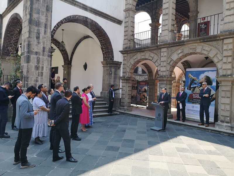 Opening of the “Trails of Hope. The Odyssey of Freedom” exhibition in Mexico – 5 March 2024; photo: Instituto Matías Romero