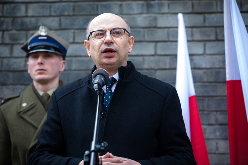 The unveiling of a plaque dedicated to the wartime activities of the Holy Family of Nazareth Warsaw Convent - Warsaw, March 16, 2024; photo: Sławek Kasper, IPN The unveiling of a plaque dedicated to the wartime activities of the Holy Family of Nazareth Warsaw Convent - Warsaw, March 16, 2024; photo: Sławek Kasper, IPN