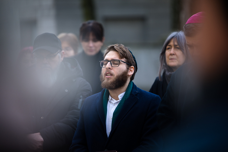 The unveiling of a memorial Matzeva in Łowicz; 21 March 2024; Photo:Sławek Kasper IPN