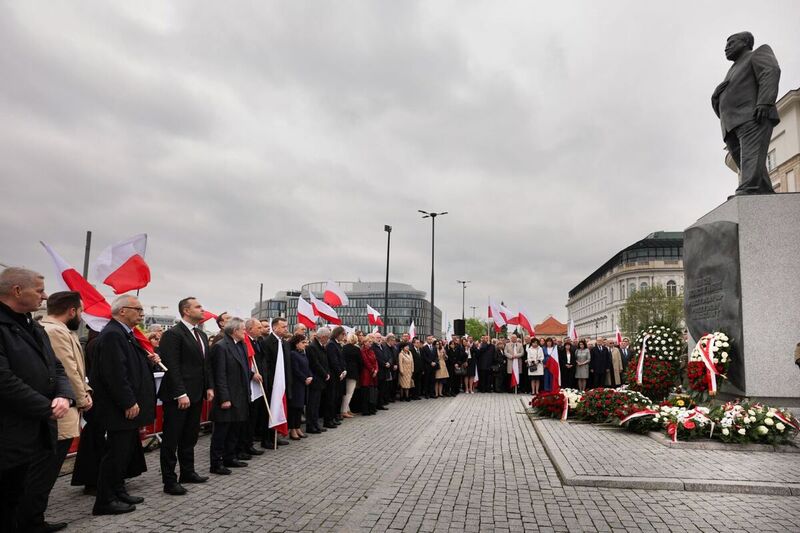 The IPN leadership commemorated victims of the 2010 Smoleńsk air crash; Photo: Mikołaj Bujak, IPN