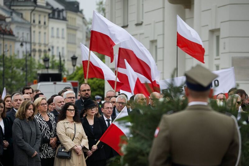 The IPN leadership commemorated victims of the 2010 Smoleńsk air crash; Photo: Mikołaj Bujak, IPN