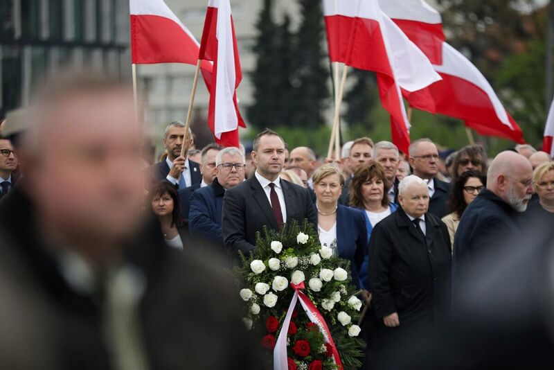 The IPN leadership commemorated victims of the 2010 Smoleńsk air crash; Photo: Mikołaj Bujak, IPN