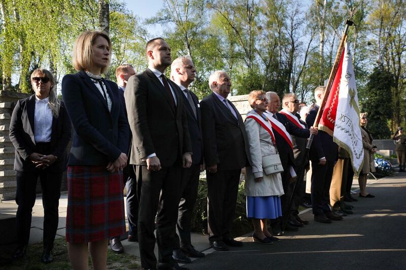 The Prime Minister of Estonia Kaja Kallas and the President of the IPN Karol Nawrocki commemorated the victims of the Katyn Massacre, Warsaw 11 April 2024; Photo: Mikołaj Bujak, IPN
