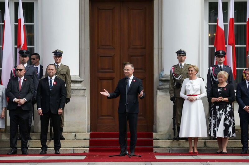 Ceremony on the occasion of the Day of the Flag of the Republic of Poland and the Day of Polish Communities and Poles Living Abroad; photo: M. Bujak (IPN)