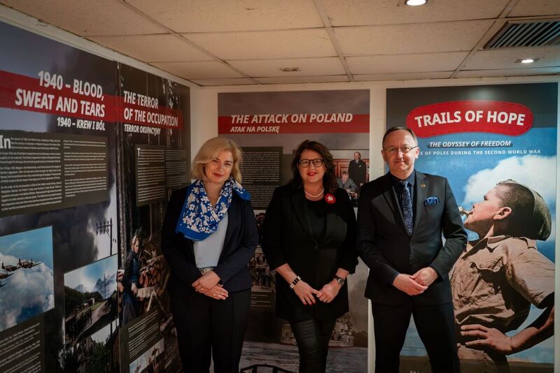 The IPN "Trails of Hope" exhibition at the Polish Social and Cultural Association headquarters in London – 4 May 2024; photo: M. Niegowski (IPN)