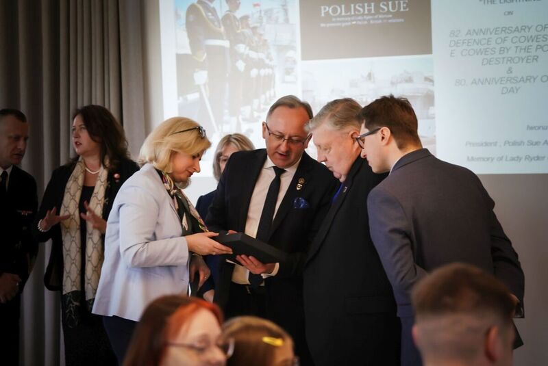 The IPN delegation in the D-Day Story Museum in Portsmouth –  4 May 2024; photo: M. Niegowski (IPN)