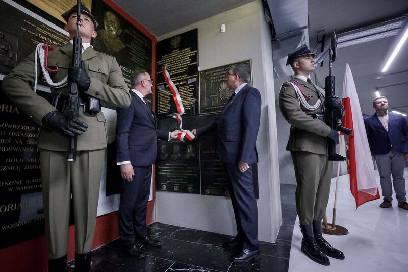 The unveiling of a plaque commemorating the soldiers of the 2nd Corps of the Polish Armed Forces in the West - Warsaw, 18 May 2024. Photo: Sławek Kasper, IPN