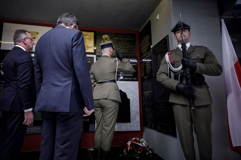 The unveiling of a plaque commemorating the soldiers of the 2nd Corps of the Polish Armed Forces in the West - Warsaw, 18 May 2024. Photo: Sławek Kasper, IPN
