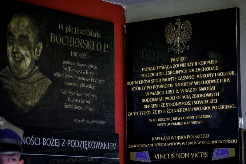 The unveiling of a plaque commemorating the soldiers of the 2nd Corps of the Polish Armed Forces in the West - Warsaw, 18 May 2024. Photo: Sławek Kasper, IPN