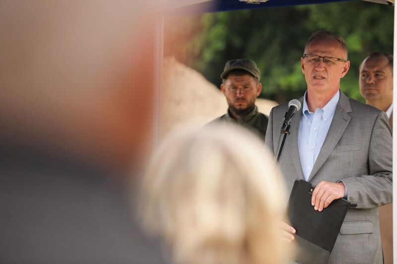 Press conference of the IPN President Karol Nawrocki, Ph.D. and the Director of the Chief Commission for the Prosecution of Crimes against the Polish Nation, the Deputy General Prosecutor Andrzej Pozorski – Chojnice, 23 May 2024; photo: M. Bujak (IPN) Press conference of the IPN President Karol Nawrocki, Ph.D. and the Director of the Chief Commission for the Prosecution of Crimes against the Polish Nation, the Deputy General Prosecutor Andrzej Pozorski – Chojnice, 23 May 2024; photo: M. Bujak (IPN)