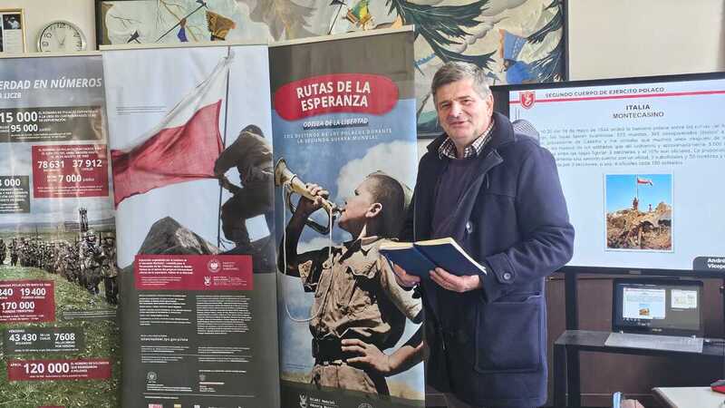 The IPN exhibition "Trails of Hope. The Odyssey of Freedom" in the Polish center Martin Coronado, Buenos Aires, May 2024