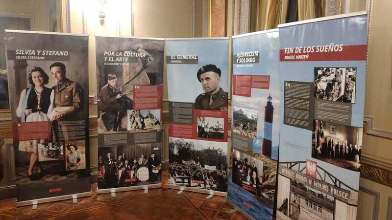 The IPN exhibition "Trails of Hope. The Odyssey of Freedom" in the Polish center Martin Coronado, Buenos Aires, May 2024