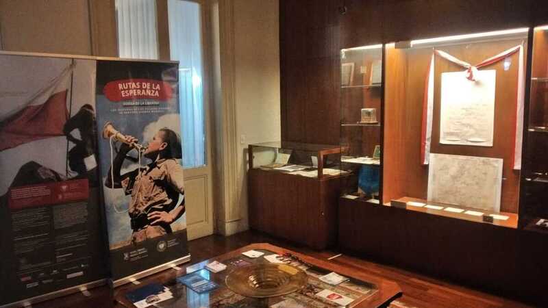 The IPN exhibition "Trails of Hope. The Odyssey of Freedom" in the Polish center Martin Coronado, Buenos Aires, May 2024
