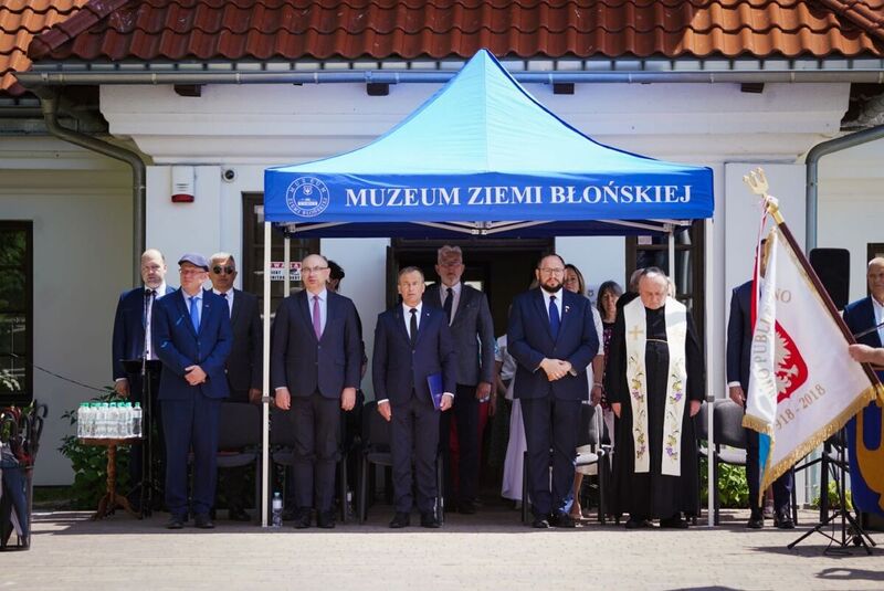 The unveiling of the memorial matzeva in Błonie – 28 May 2024; photo: Mateusz Niegowski (IPN)