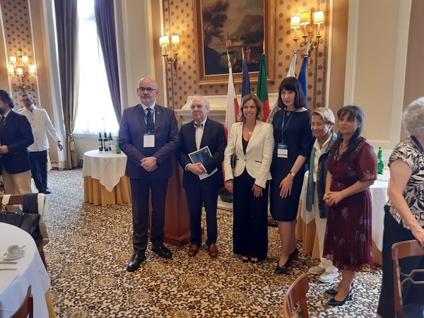 IPN representative Prof. Grzegorz Berendt (first on the left) during the Estoril Political Forum 2024; Photo: P. Janiga (IPN)