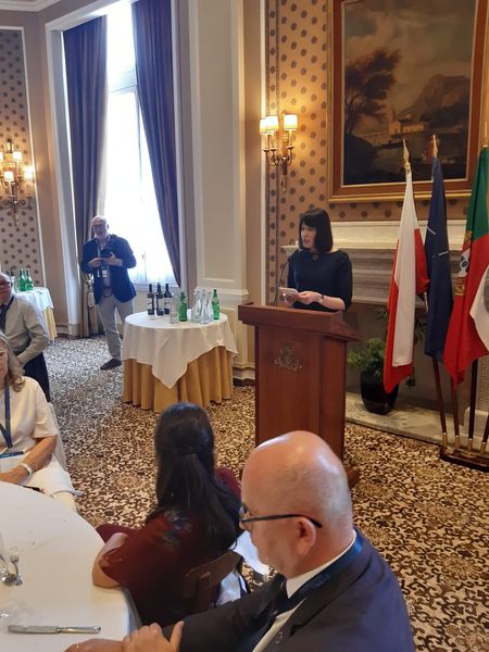 Polish Ambassador to Portugal Joanna Pilecka during the Estoril Political Forum 2024; Photo: P. Janiga (IPN)