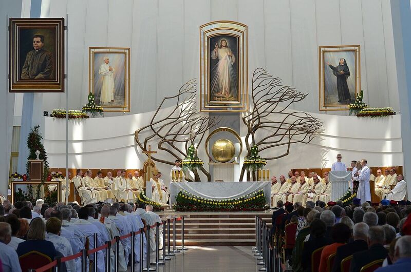 Ceremony of the beatification of Fr. Rapacz in the Sanctuary of the Divine Mercy in Cracow – 15 June 2024; photo: J. Ślęzak (IPN)