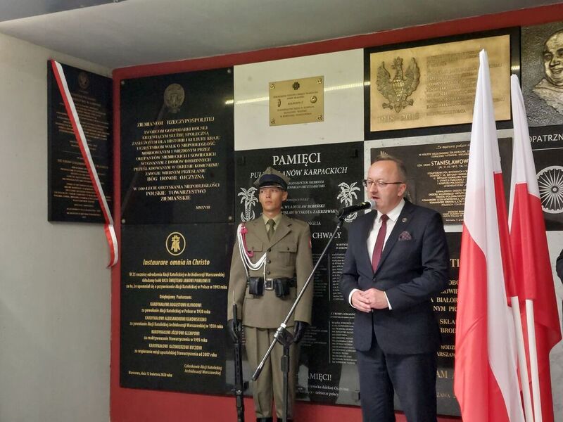 The ceremony of unveiling a plaque commemorating the Polish Government in Exile in London - Warsaw, 3 July 2024. Photo: Natalia Kołomenska (IPN)