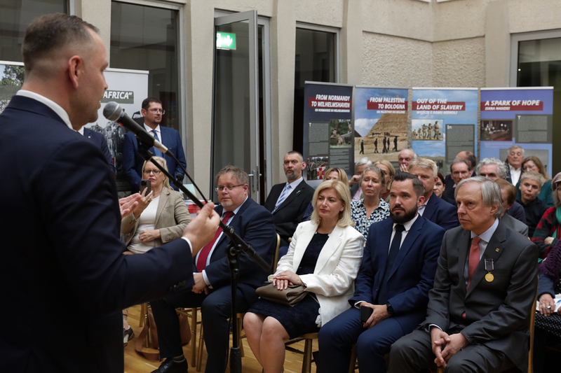 Reipublicae Memoriae Meritum medals awarded to representatives of the POSK Polish Social and Cultural Association in London, 9 July 2024; Photo:Mikołaj Bujak, IPN