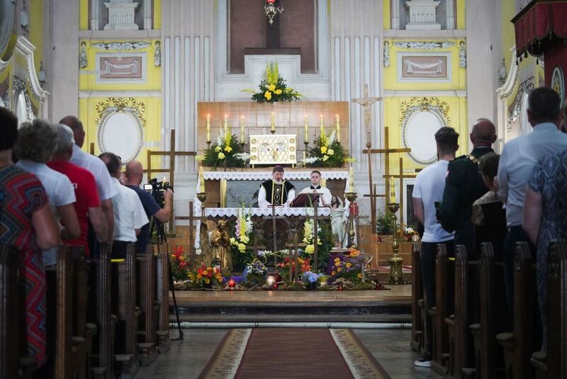 Mass at the Cathedral of St. Apostles Peter and Paul in Lutsk; photo: M. Niegowski (IPN)