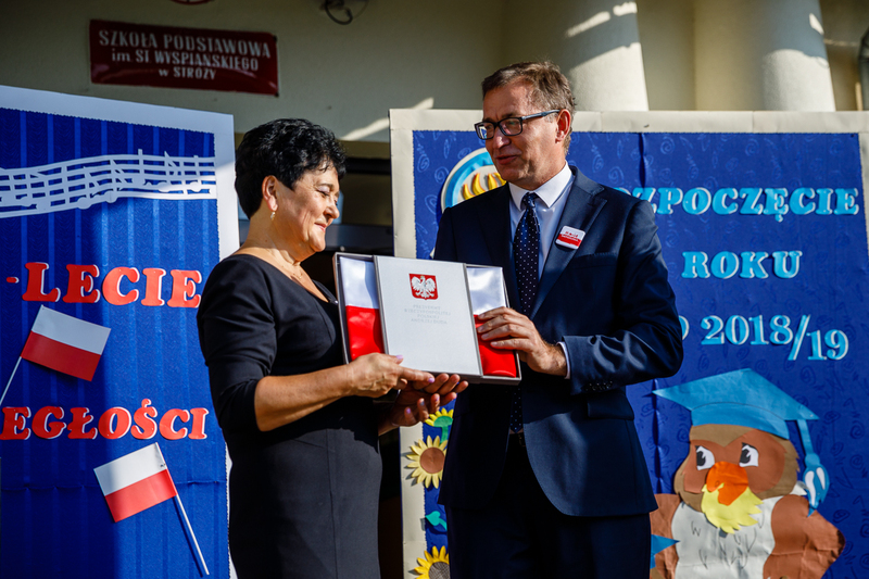 Dr Jarosław Szarek, President of the IPN, during the inauguration of the new school year in Stróża