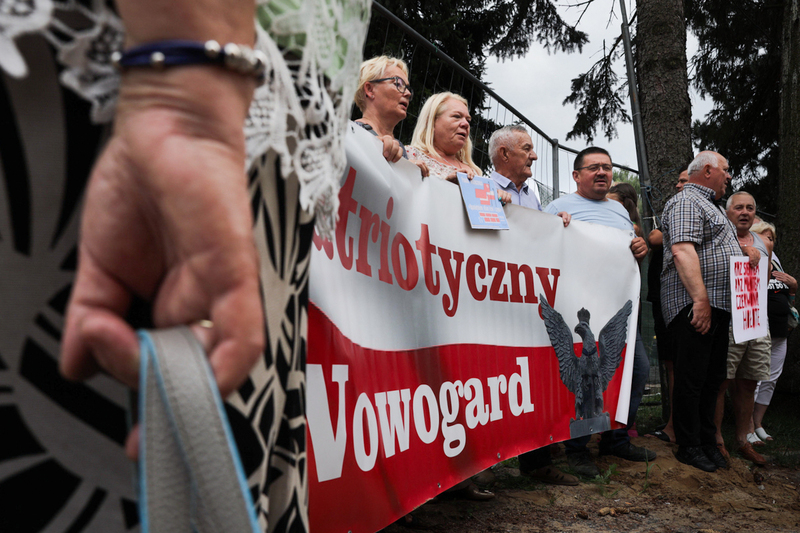 The dismantling of an object of Soviet propaganda, Nowogard, Poland 22 July 2024; photo: M. Bujak (IPN)