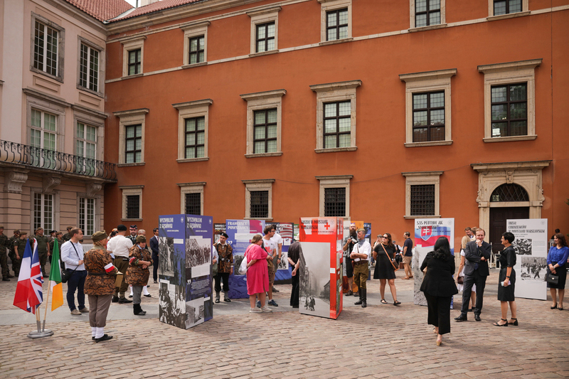 Opening of the exhibition "Foreigners in the Warsaw Uprising" – Warsaw, August 2, 2024. Photo: Mikolaj Bujak (IPN)