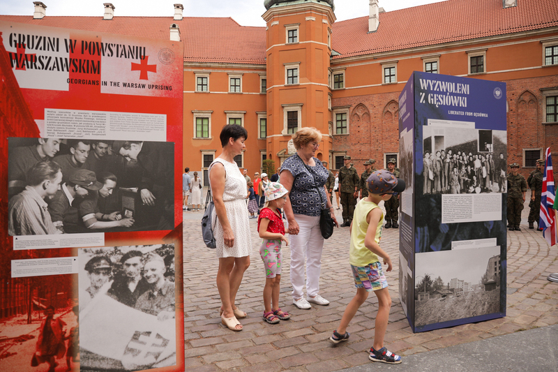 Opening of the exhibition "Foreigners in the Warsaw Uprising" – Warsaw, August 2, 2024. Photo: Mikolaj Bujak (IPN)