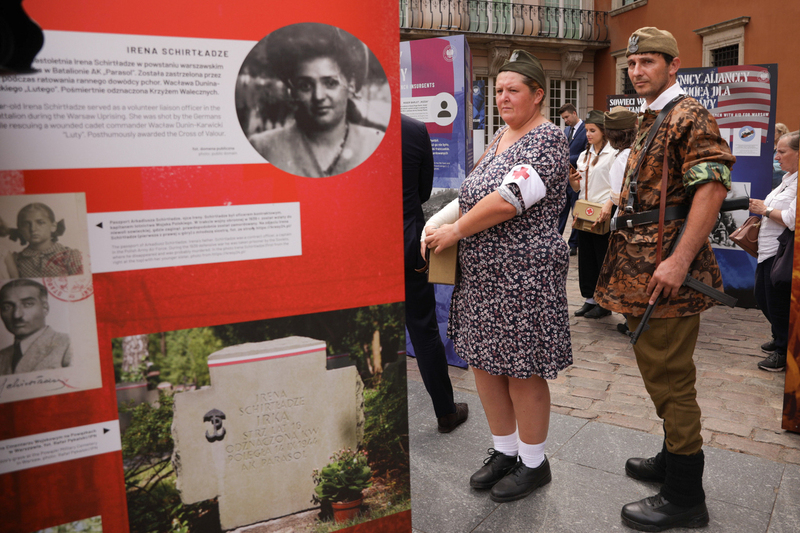 Opening of the exhibition "Foreigners in the Warsaw Uprising" – Warsaw, August 2, 2024. Photo: Mikolaj Bujak (IPN)