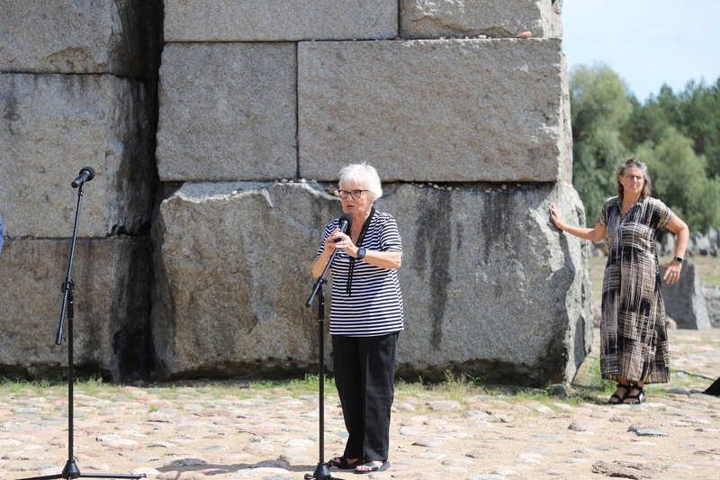 Ada Krystyna Willenberg, 81th Anniversary of the Revolt at the Treblinka II Death Camp – 2 August 2024. Photo: Paula Prudziłowicz (IPN)