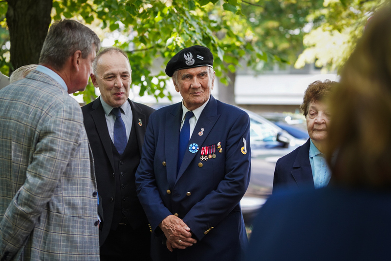 A ceremony at the Canadian-Polish Memorial, Warsaw 6 August 2024 photo: M.Niegowski, IPN