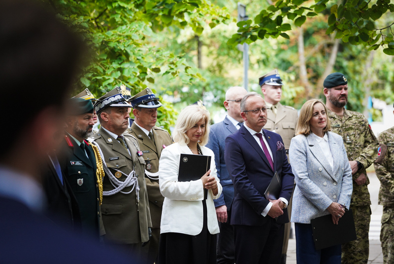 A ceremony at the Canadian-Polish Memorial, Warsaw 6 August 2024 photo: M.Niegowski, IPN