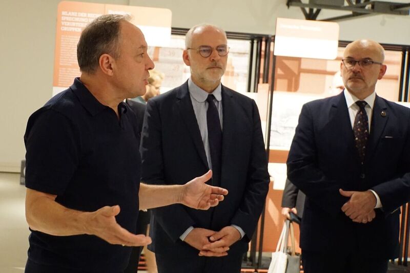 The opening of a travelling exhibition on the Reichskriegsgericht, Reich Court-Martial in World War II, Halle Germany 29 August 2024, fot.Sebastian Kaniewski, IPN