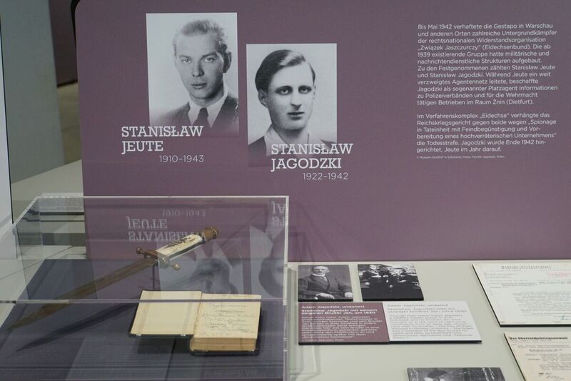 The opening of a travelling exhibition on the Reichskriegsgericht, Reich Court-Martial in World War II, Halle Germany 29 August 2024, fot.Sebastian Kaniewski, IPN