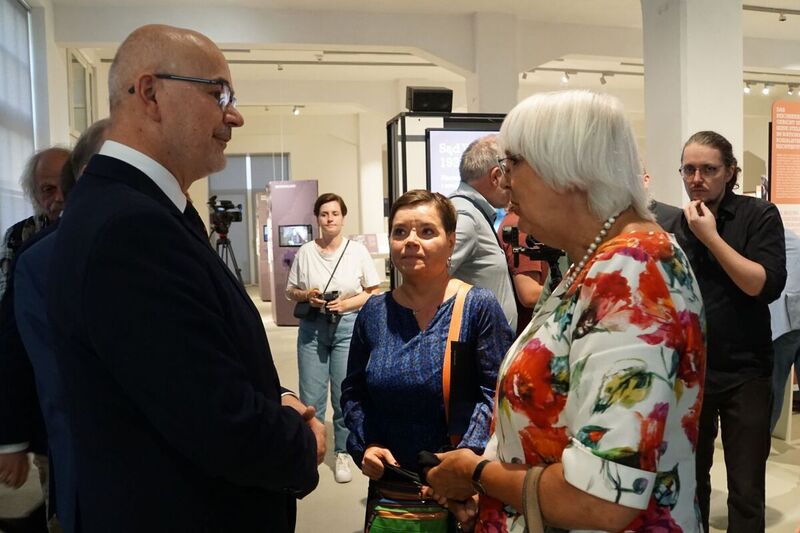The opening of a travelling exhibition on the Reichskriegsgericht, Reich Court-Martial in World War II, Halle Germany 29 August 2024, fot.Sebastian Kaniewski, IPN