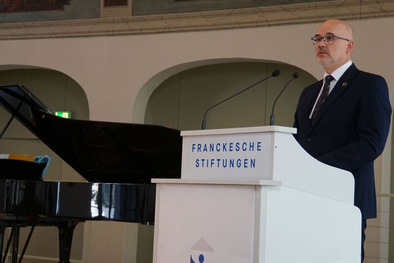 The opening of a travelling exhibition on the Reichskriegsgericht, Reich Court-Martial in World War II, Halle Germany 29 August 2024, fot.Sebastian Kaniewski, IPN