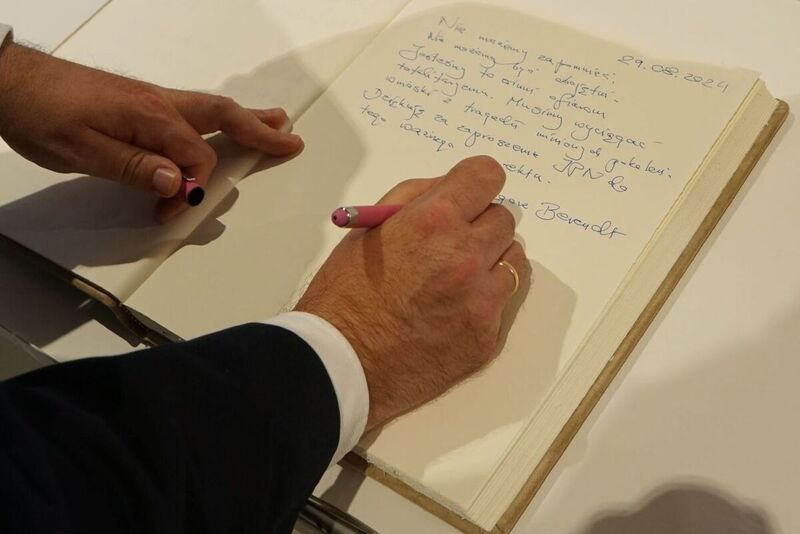 The opening of a travelling exhibition on the Reichskriegsgericht, Reich Court-Martial in World War II, Halle Germany 29 August 2024, fot.Sebastian Kaniewski, IPN